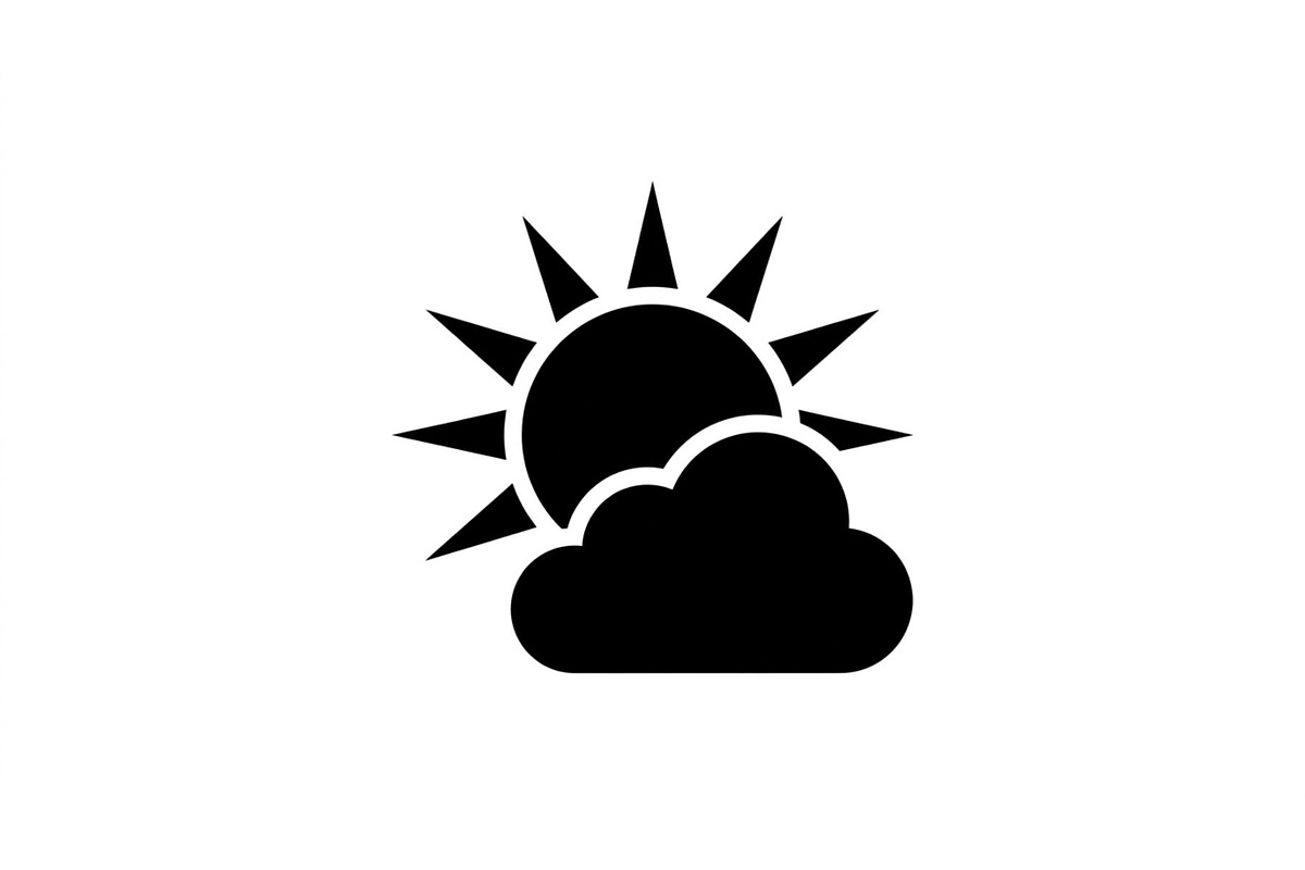 Sunny Cloud Weather Symbols, an Object Graphic by Designer_Momina (Photo 4 of 5)