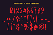 SorrowBloody - Modern Scary Typeface, a Handwritten Font by MaikoHatta (Thumbnail 5 of 6)