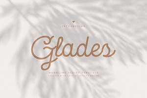 Glades Retro Monoline Script