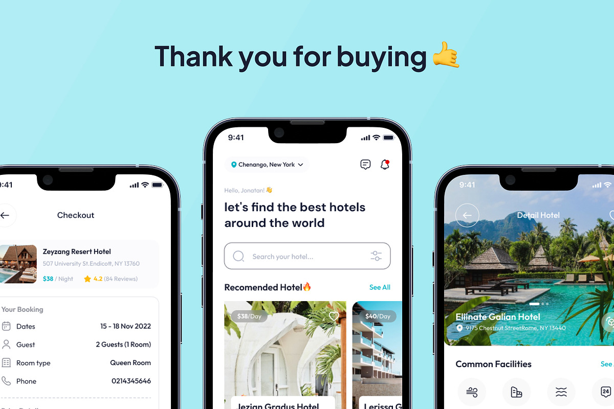 Nginep - Hotel Booking App Ui Kits, an UI Kit Template by Minialis (Photo 6 of 6)