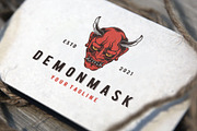 Demon Oni Mask Logo Template, a Branding & Logo Template by vectorwithin (Thumbnail 3 of 3)