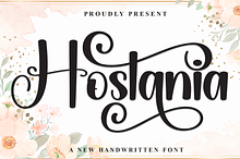 Hostania | Script Font