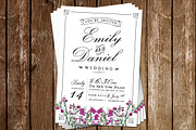 Black/White Wedding Invitation, an Invitation Template by DesignLux (Thumbnail 3 of 5)