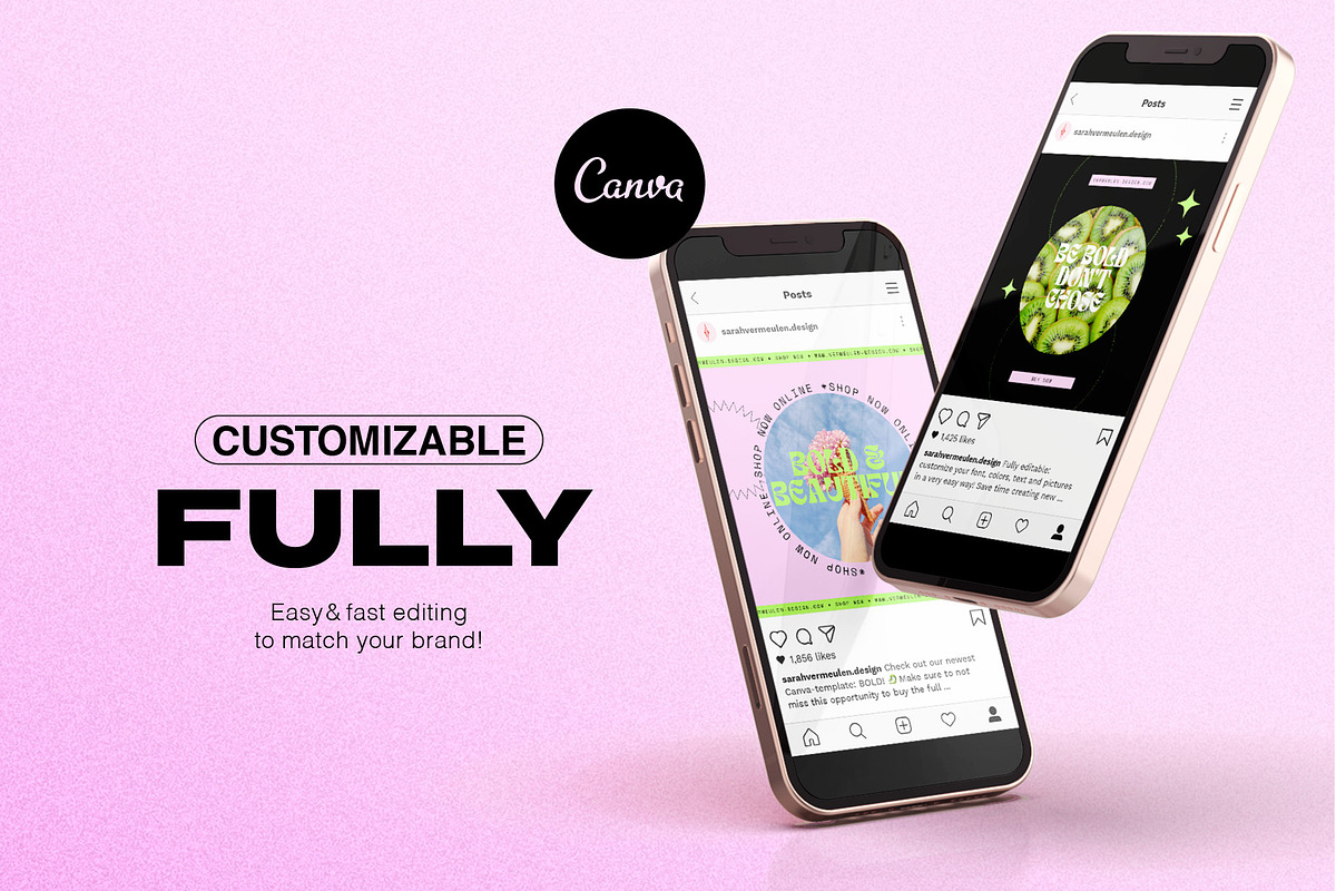 Instagram Social Media CANVA Y2K, a Social Media Template by Vermeulen Design Studio (Photo 2 of 6)