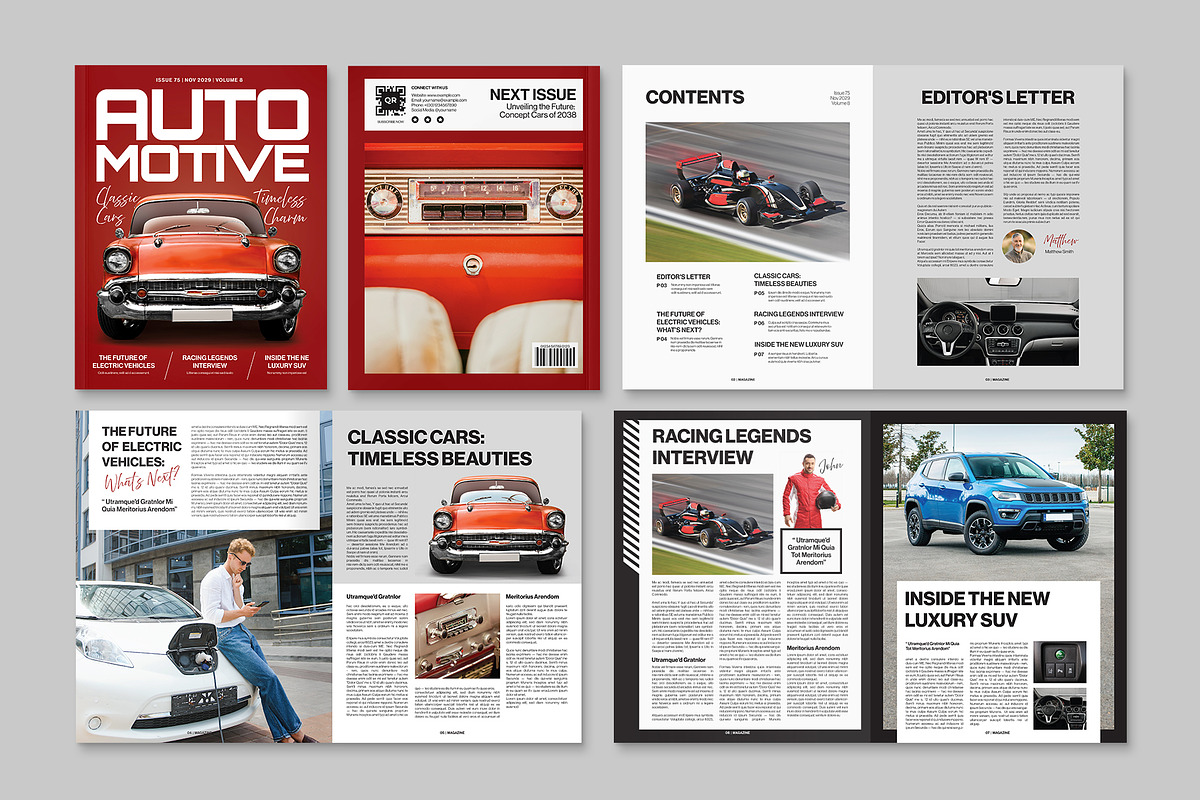 Car Magazine Template, a Magazine Template by BrandPacks