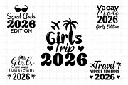 Girls Trip 2026 SVG Bundle, a Graphic by M9 Design (Thumbnail 3 of 14)
