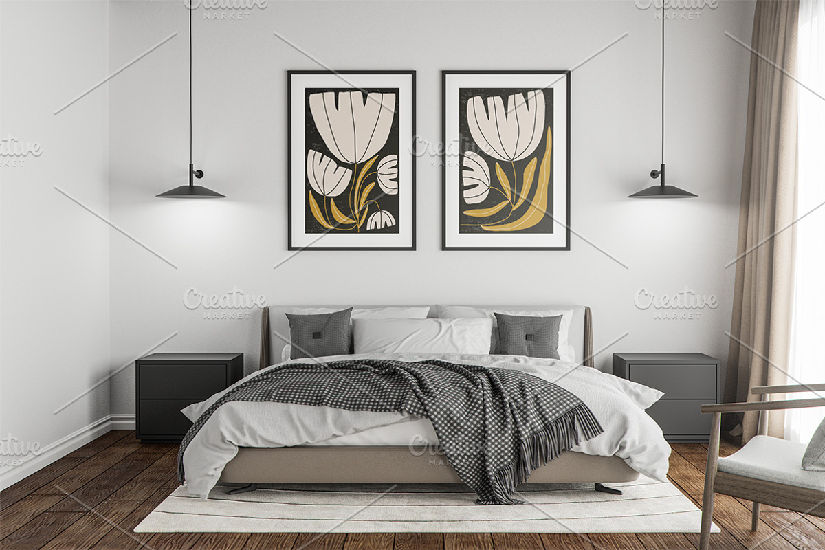 Contemporary Collage Wall Art Prints, a Background Graphic by C Design Studio (Photo 8 of 8)
