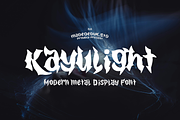 Kayulight Metal Display Font, a Blackletter Font by madeDeduk (Thumbnail 1 of 8)