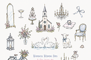260 Wedding Cliparts, Frames, an Object Graphic by Olya Creative (Thumbnail 2 of 13)