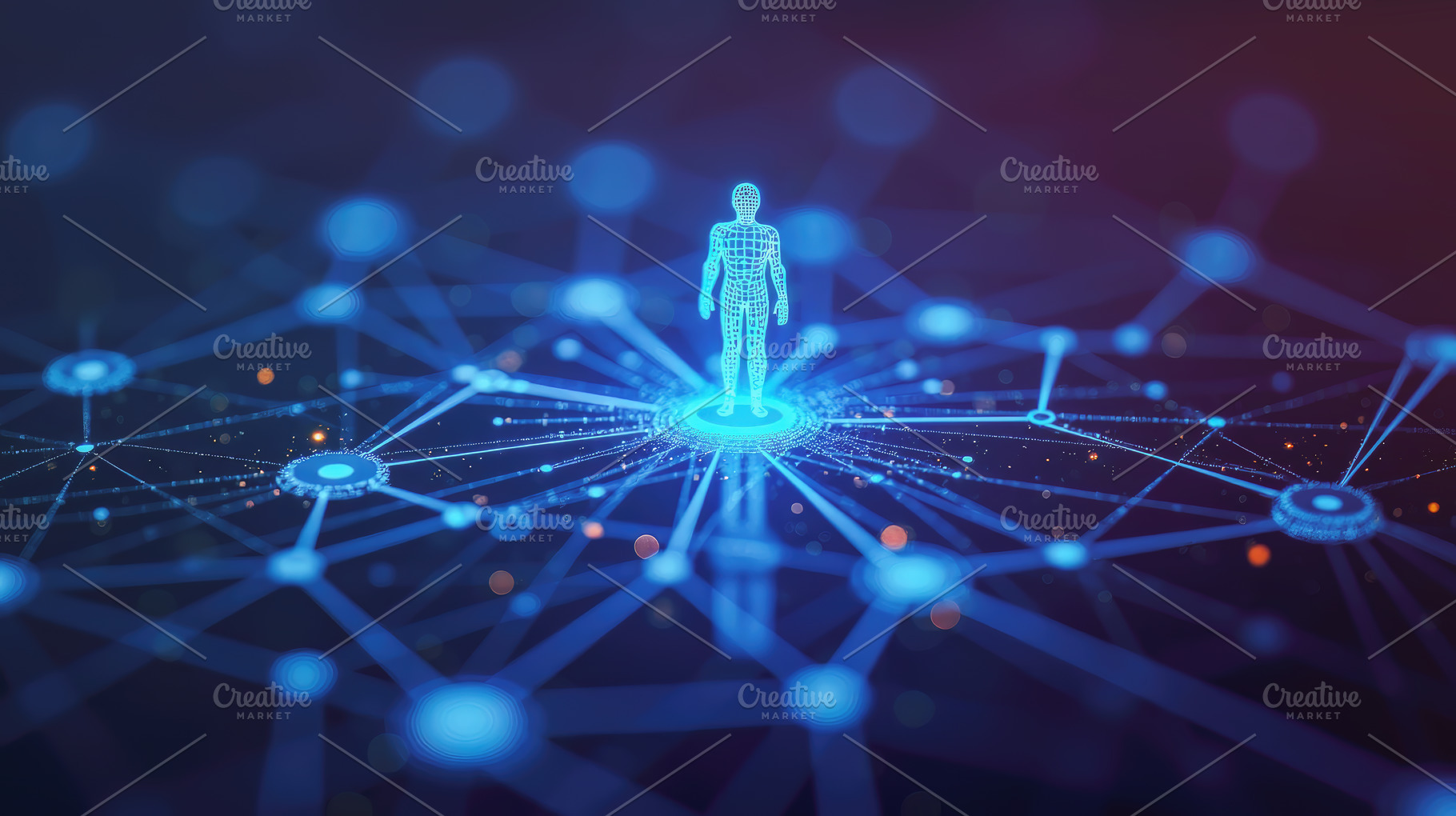 Digital Human Figure in a Futuristic, a Technology Photo by Perpis