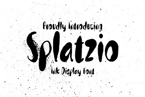 Splatzio Ink Display Font