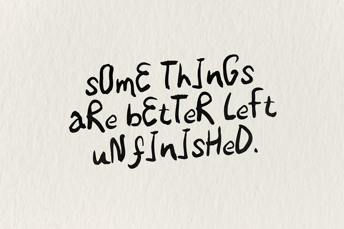 Artistic Handcrafted Font, a Handwritten Font by BilberryCreates (Photo 4 of 12)