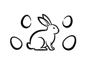 Happy Easter Bunny Vector Bundle, an Illustration by jahid234 (Thumbnail 49 of 51)