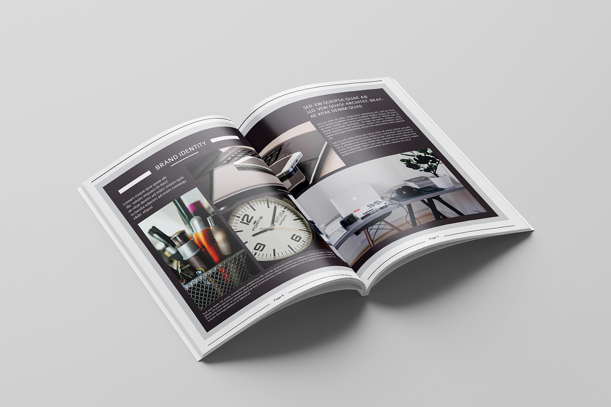 Minimal Portfolio Brochure Template, a Brochure Template by retrographix (Photo 4 of 11)