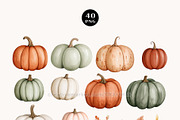 Autumn Pumpkins and Wildflowers, a Decorative Illustration by OKArtHub (Thumbnail 3 of 6)