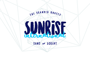 Sunrise International Typeface