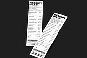 Receipt Bills Mockup, a Packaging Mockup by Permadi Creative (Thumbnail 5 of 5)
