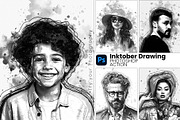 Inktober Drawing Photoshop Action, an Action Add-On by MRI STUDIO (Thumbnail 1 of 15)