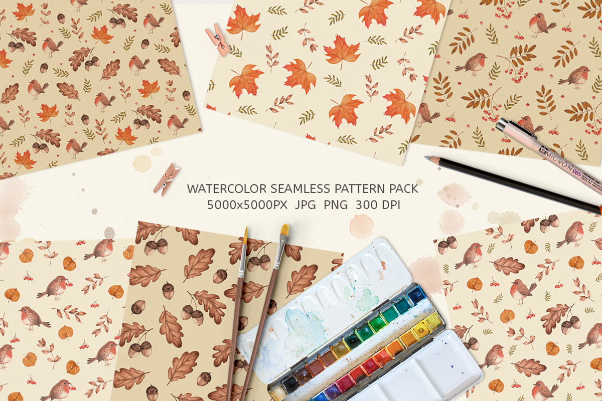 Forest Vibes. Watercolor Set, a Decorative Illustration by Julia Shvets (Photo 2 of 4)