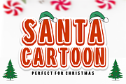 Santa Cartoon - Christmas Font, a Sans Serif Font by KiddoGlyphs Studio (Thumbnail 1 of 4)