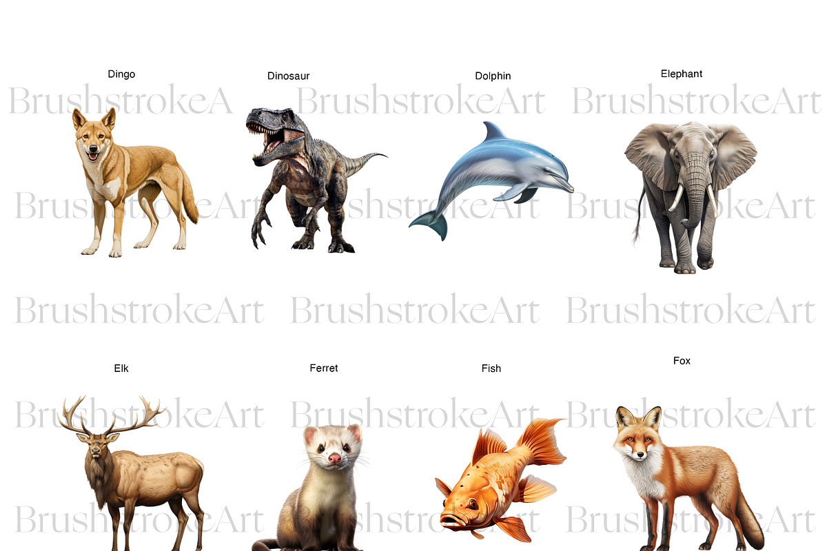 Realistic Animals Clipart, Lion PNG, an Animal Illustration by BrushstrokeArtGB (Photo 5 of 9)