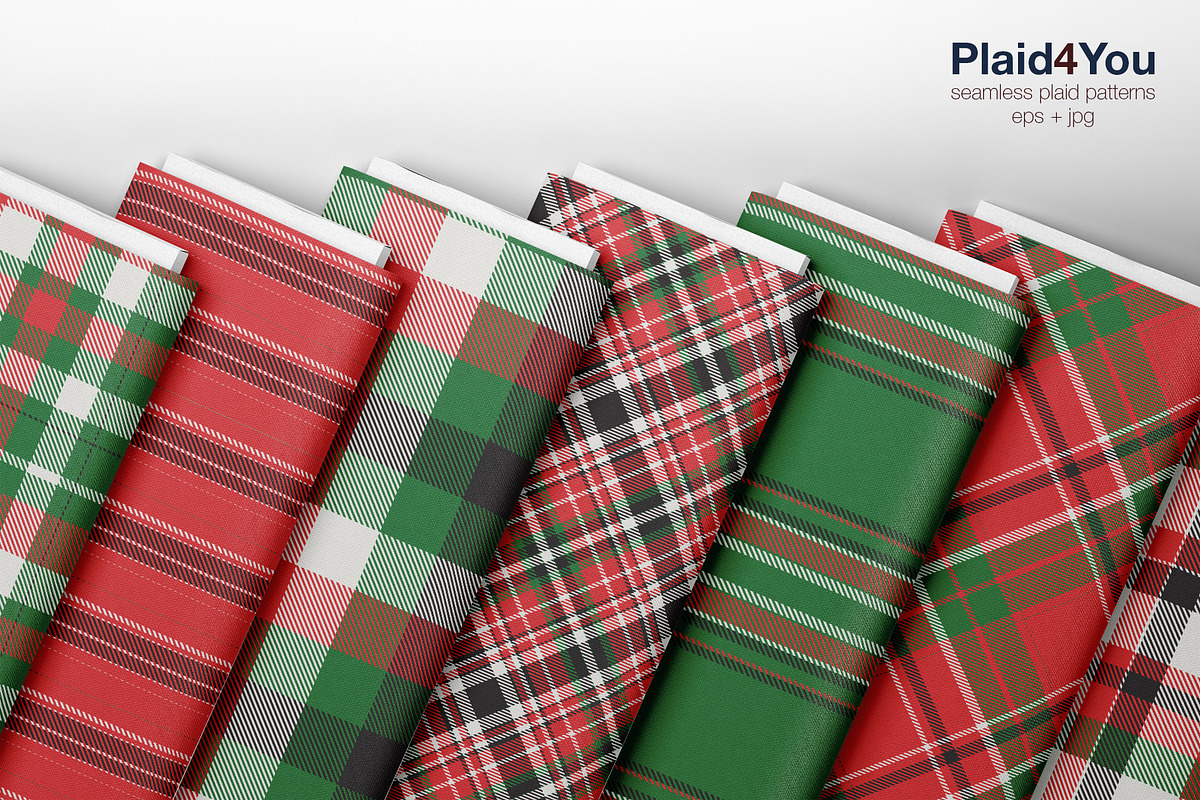 #49 Christmas Background of Plaids, a Pattern Graphic by Plaid4You (Photo 3 of 11)
