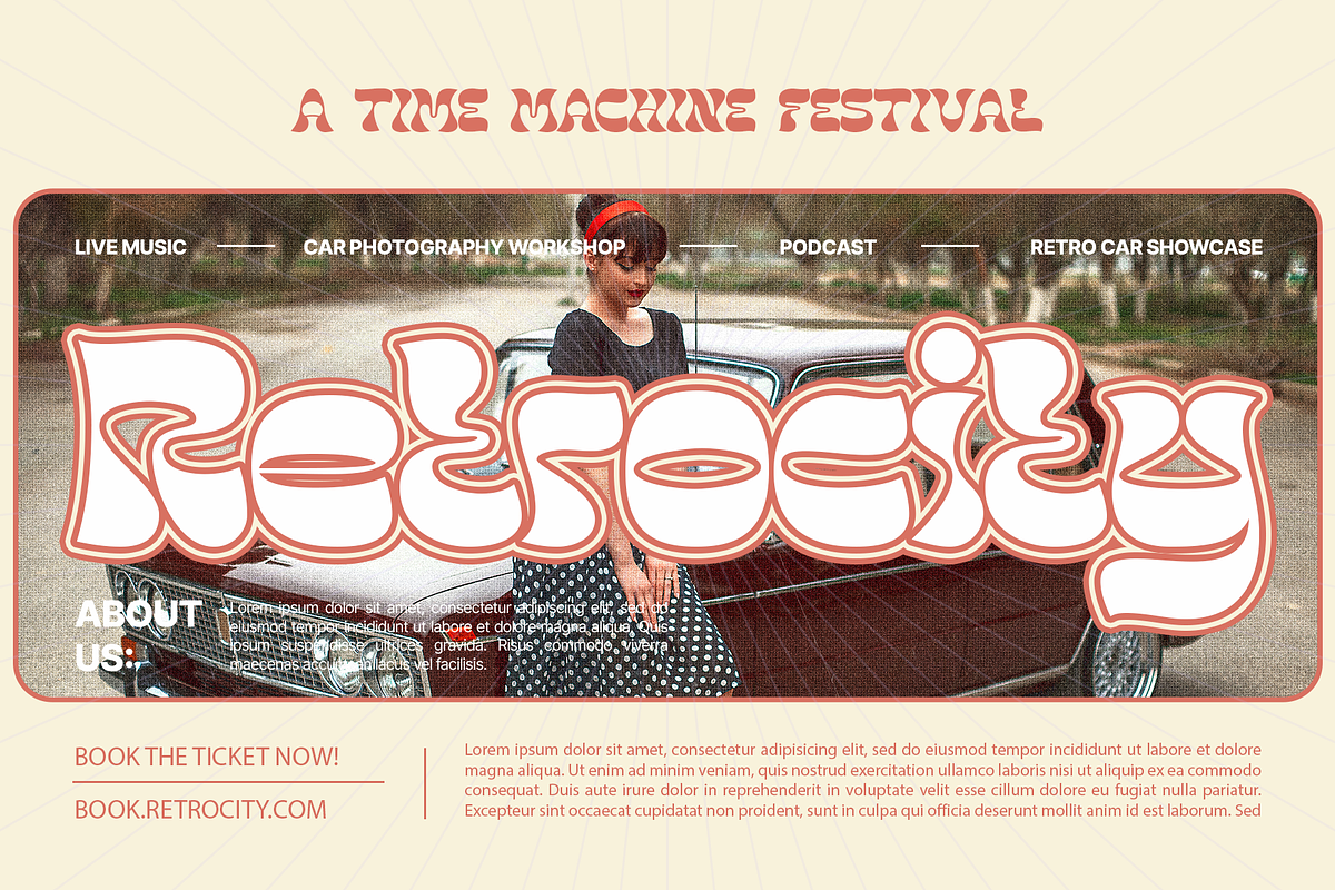 Tiki Tangle - Retro Display Font, a Serif Font by Shakira Studio (Photo 9 of 15)