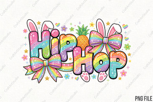 Easter Hip Hop Png, an Illustration by CraftArtStudio
