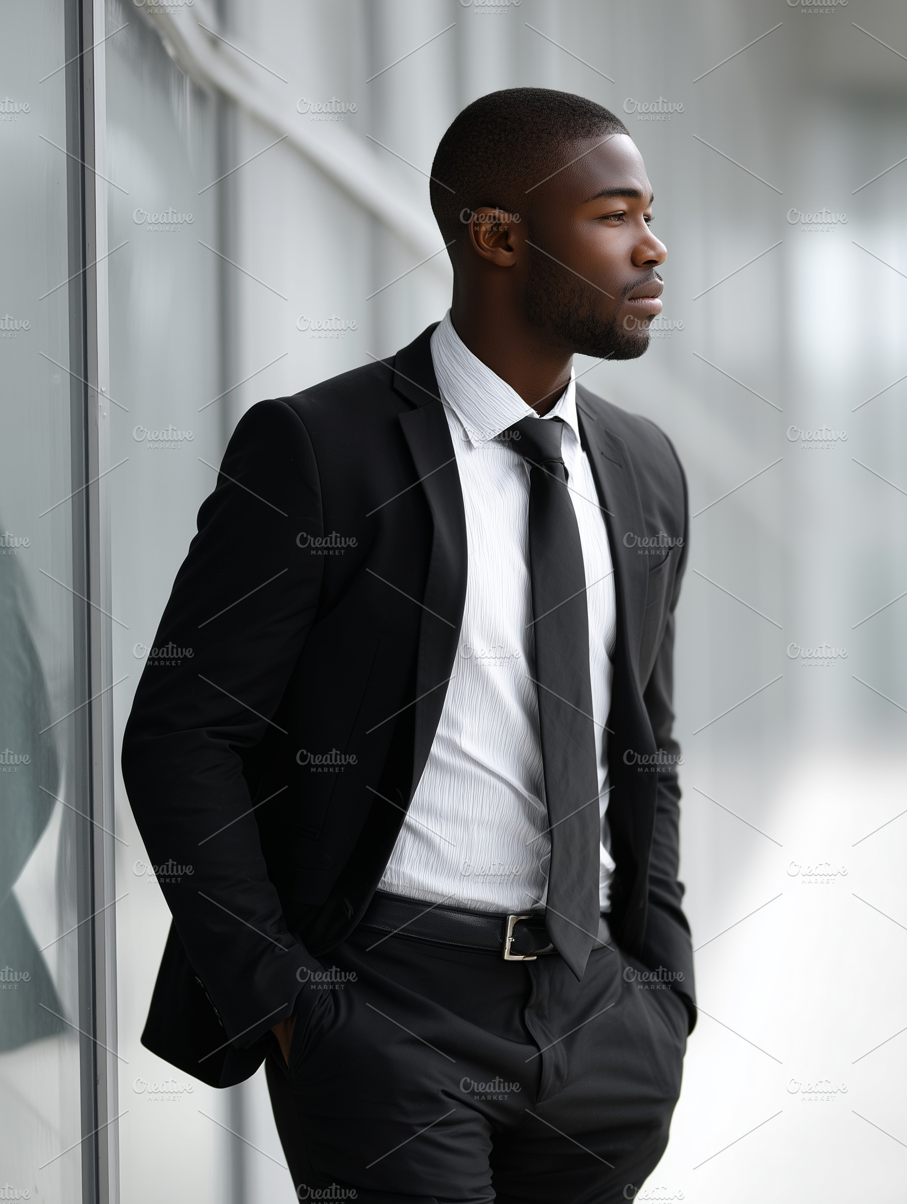 Confident young black businessman, a Business Photo by MistyDay