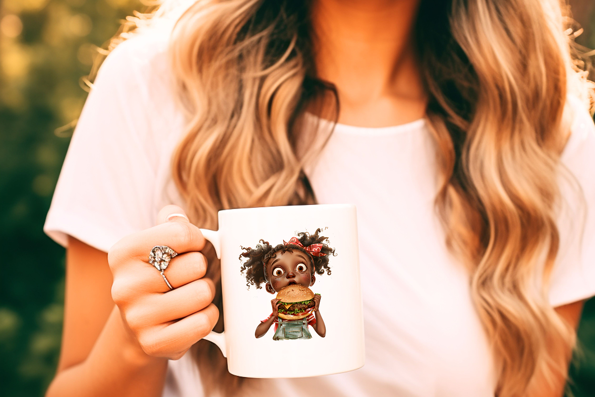 WHIMSICAL QUIRKY LITTLE GIRL CLIPART, a Person Illustration by Daring Digies (Photo 9 of 10)