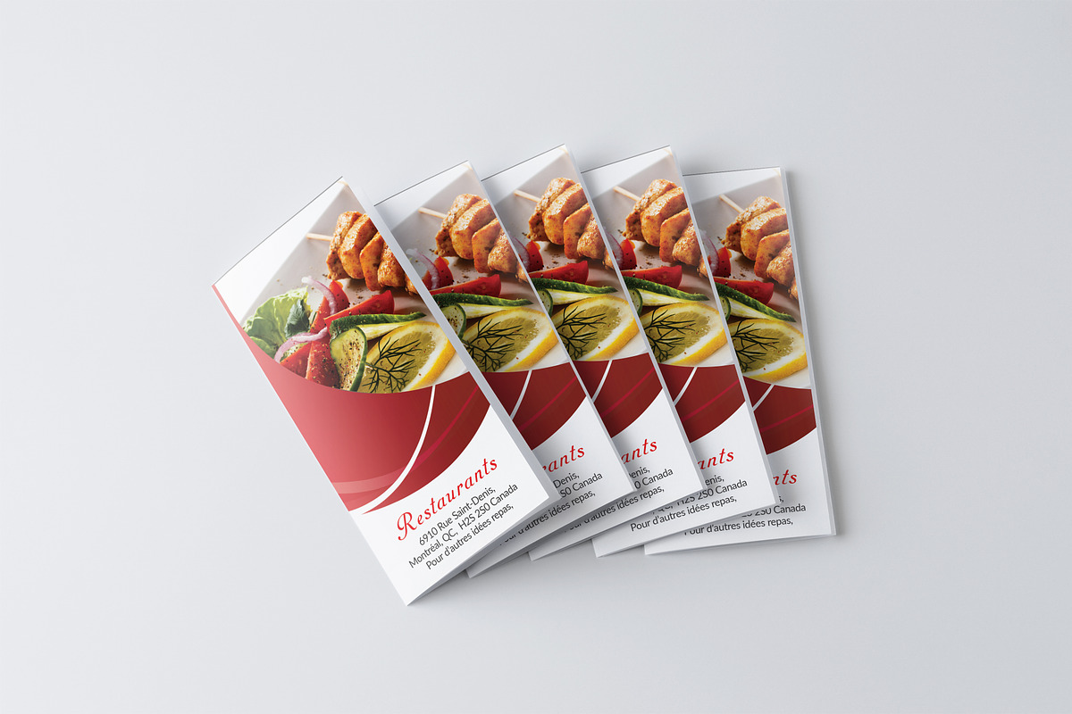 Restaurant Menu Tri-fold Brochure, a Brochure Template by AfzaalGraphics (Photo 2 of 3)