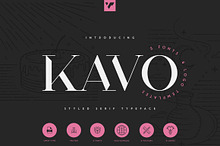 Kavo Styled Serif Typeface | 5 fonts