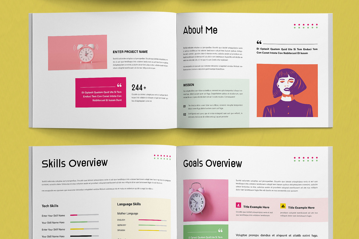 Graphic Designer Portfolio Layout, a Brochure Template by ContestDesign (Photo 3 of 5)