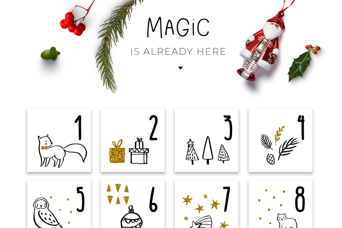 Sparcle Winter Scandi Christmas Set, an Object Graphic by Beauty Drops (Photo 5 of 11)