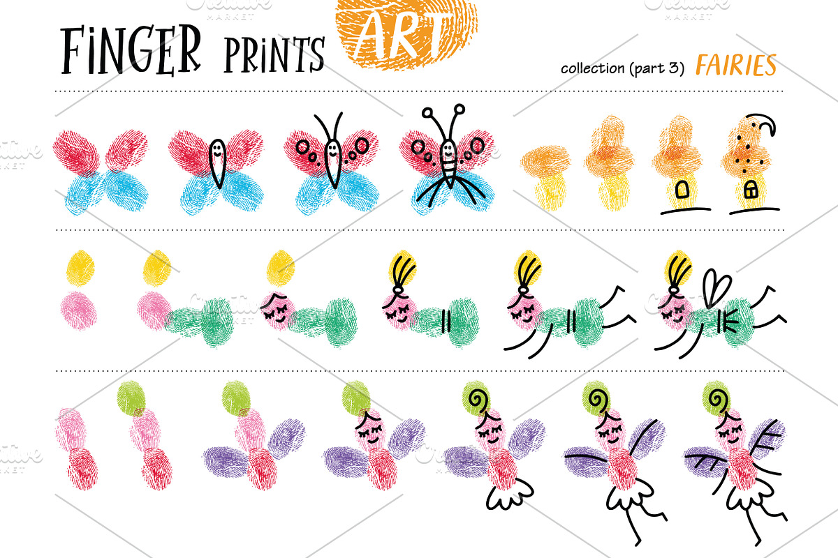 Finger prints ART (part 4), an Education Illustration by Alena Razumova (Photo 4 of 13)