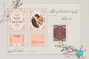 Floral Modern Wedding Invitation Set, an Invitation Template by StudioVonBraitenberg (Thumbnail 9 of 10)