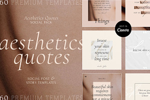 Aesthetics Quotes Social Templates