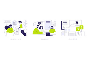 Bank services for business isolated, a Finance Illustration by Visual Generation