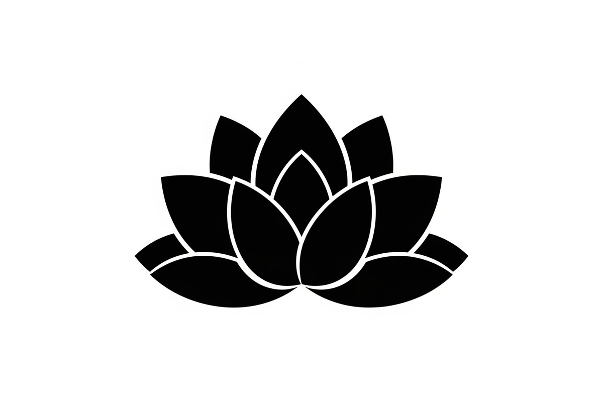 Lotus Flower Vector Icon Bundle, an Illustration by yasushie (Photo 6 of 51)