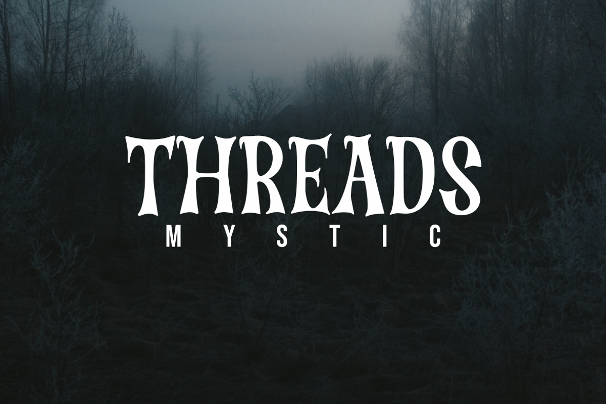 Treads Mystic - Display Font, a Serif Font by ivan_artnivora (Photo 1 of 4)