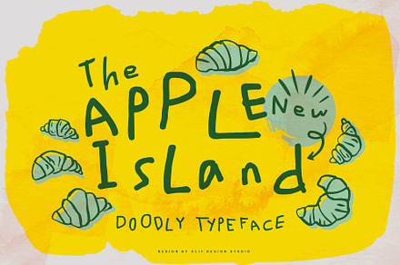 Apple New Island Font, a Handwritten Font by alit design