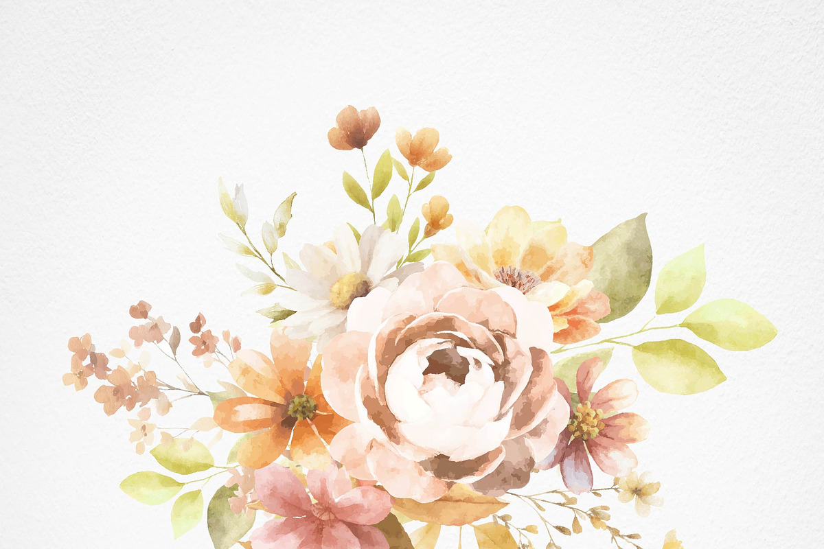 Rustic Autumn Watercolor Floral, a Pattern Graphic by Deckar_art (Photo 6 of 8)