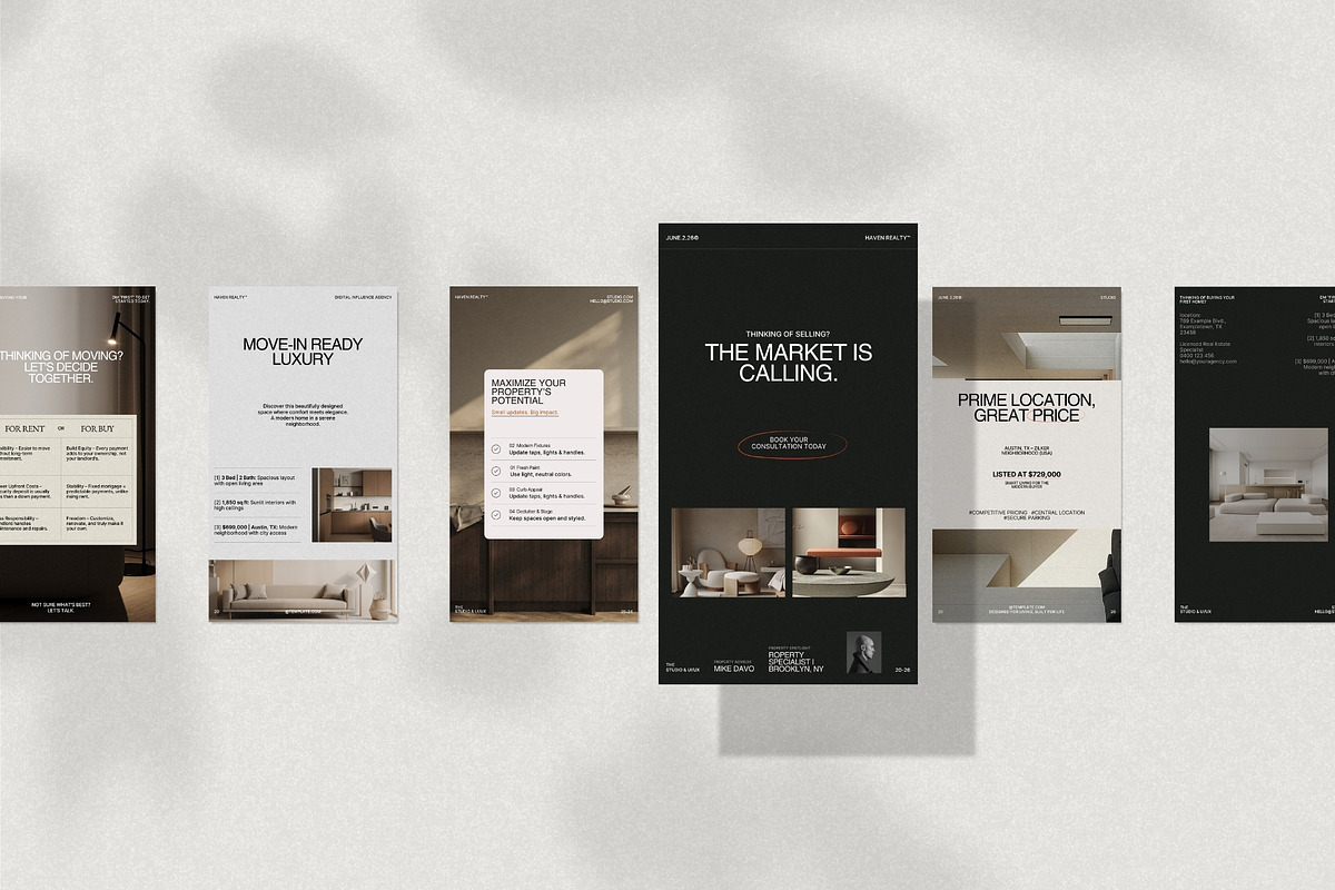 Real Estate Instagram Story Pack, a Social Media Template by Prapti Design (Photo 5 of 10)