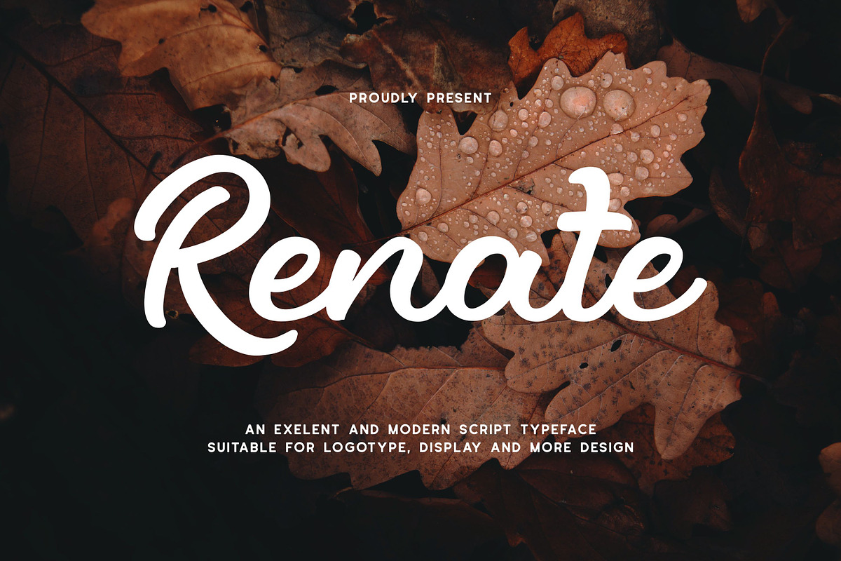 Renate - Modern Script Typeface
