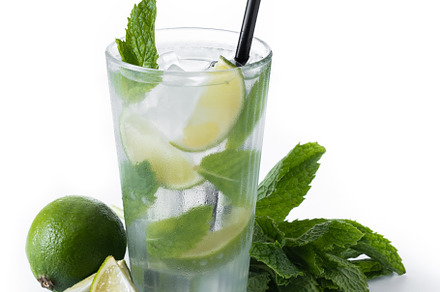 Classic Mojito Cocktail with Lime and Mint