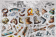 Winter Doodle Big Pack, a Decorative Illustration by BALABOLKA (Thumbnail 10 of 12)