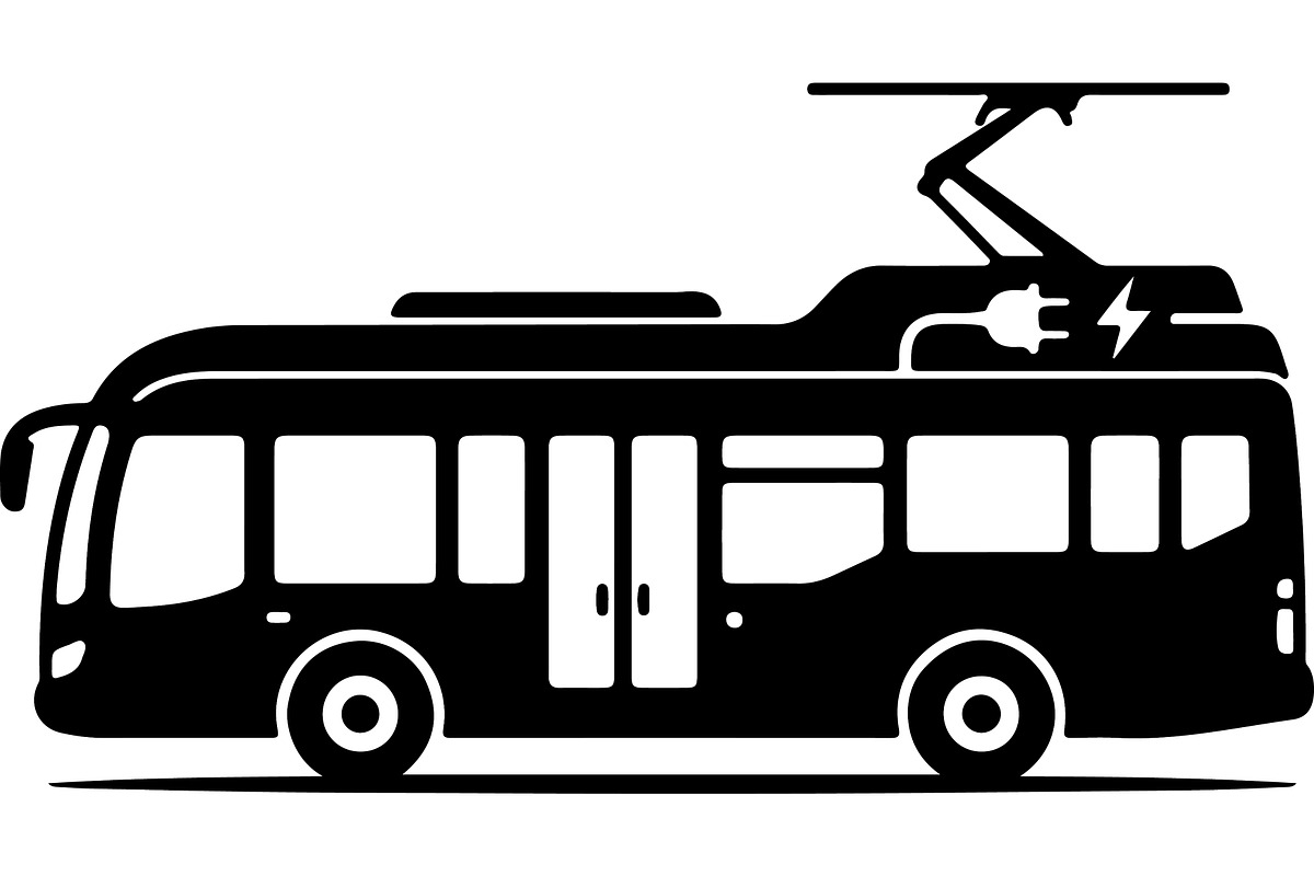 Electric bus and transportation, a Transportation Illustration by jahid234 (Photo 18 of 21)