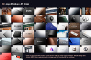 50 Logo Mockup Branding Bundle - V3, an Advertising Mockup by Asylab (Thumbnail 2 of 57)