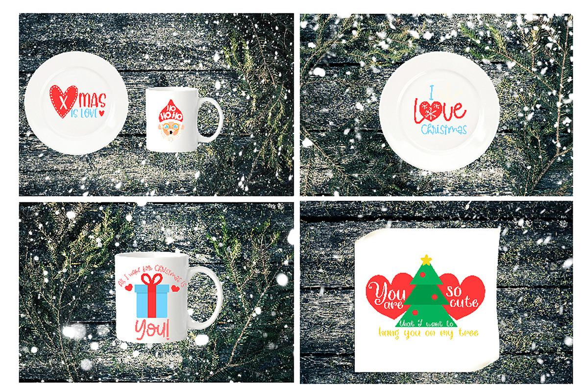 Christmas bundle Winter Mockups, a Cups & Container Mockup by VetalStock (Photo 1 of 6)
