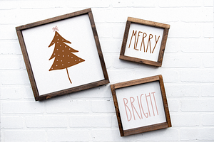 Modern Christmas Trees Illustrations